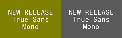 Bold Decisions released True Sans Mono.