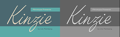 Filmotype released Filmotype Kinzie.