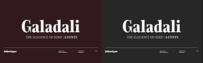 Latinotype released Galadali designed by Diego Maldonado.