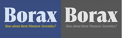 Canada Type released Borax.