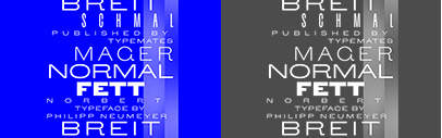 TypeMates released Norbert designed by Philipp Neumeyer.