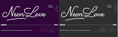 Schriftlabor released Neon Love.
