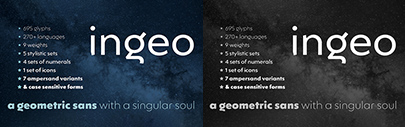 Blancoletters released Ingeo.
