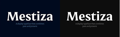 Antonio Lechuga Type released Mestiza. It’s part of their ‘Work In Progress’ projects and is currently available at a special price until they finish it.