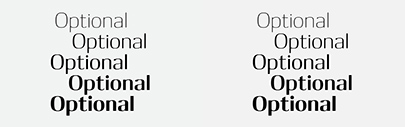 Feliciano Type released Optional.