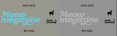 Kiddy Kitty‚ a soft sans serif with swashes and Cyrillic letters. 90% off till August 31.