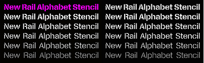 A2-Type released New Rail Alphabet Stencil.