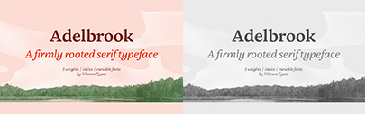 Vibrant Types released Adelbrook.