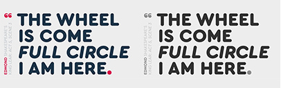 Italics were added to Cera Round.