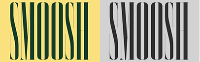 Type Supply released Smoosh&sbquo; a hyper-compressed&sbquo; aggressively high-contrast typeface with extremely pointy serifs. It has 5 weights and 4 optical sizes.