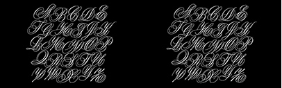 Future Fonts released Kadabra v0.1 by Victoria Rushton. It’s a display typeface started by Dai Foldes‚ inspired by the work of calligrapher Jean Larcher.