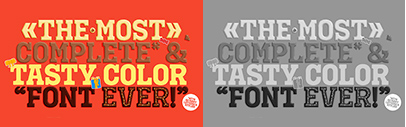 Typearture released Niklaas&sbquo; a color font.