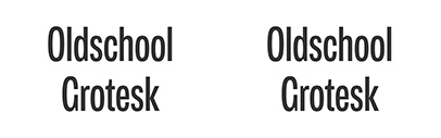 Kilotype released Oldschool Grotesk 2.0. It now comes in 4 widths‚ each of which has 10 weights.