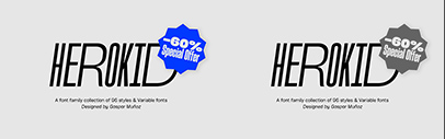 W Type Foundry released Herokid.