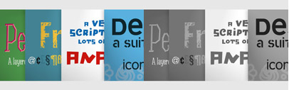 PeterSellers‚ FrankieDos‚ Analfabeto and Designal by Type-Ø-Tones are 20% off till September 30th.