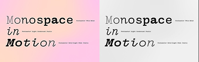 Occupant Fonts released Pentameter designed by Marie Otsuka.