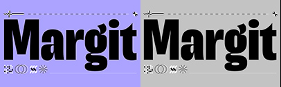 Schriftlabor released Margit designed by Miriam Surányi.