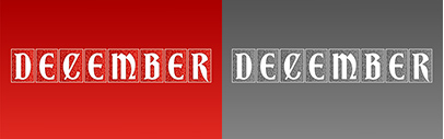 December’s font of Font of the Month Club is Bradley Initials DJR.
