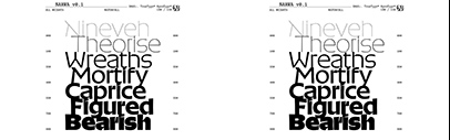 Narwa designed by Lewis McGuffie was added to Future Fonts.