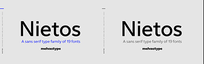 Melvastype released Nietos.