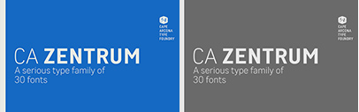 Cape Arcona Type Foundry released CA Zentrum.