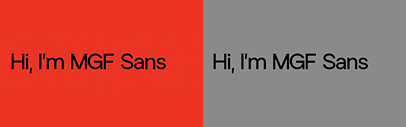 MGF Sans designed by Fabrizio Falcone is available at CAST Studies.