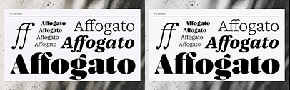 Fontwerk released Nice designed by Jan Fromm. It comes in 4 optical sizes&sbquo; each of which has 7 weights + italics.