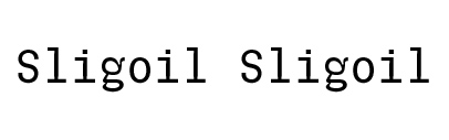 Velvetyne Type Foundry released Sligoil designed by Ariel Martín Pérez.