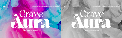 Positype released Crave Aura‚ Crave Script‚ Crave Fine‚ Crave Display‚ and Crave.