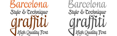 A vital‚ dynamic and robust personality: the calligraphic font Excritura by Alex Camacho