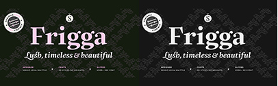 Sudtipos released Frigga designed by Sergio Leiva Whittle.