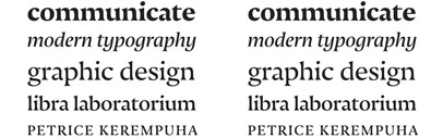 Nocturno and Nocturno Display‚ brand new text and headline typefaces engineered for chic‚ highly elaborate typesetting