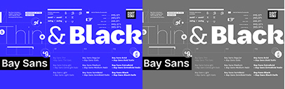 Blast Foundry released Bay Sans designed by Barbara Bigosińska.