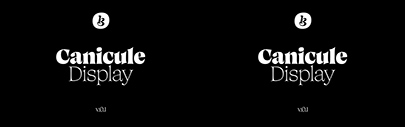 Canicule Display by Kostas Bartsokas was added to Future Fonts.