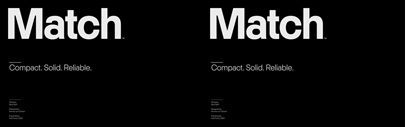HvD Fonts released Match designed by Hannes von Döhren.