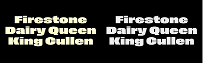 Signal Type Foundry released Field Gothic. It comes in 8 widths‚ each of which has 8 weights.