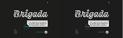 Brigada by Oscar Guerrero Cañizares was added to Future Fonts.
