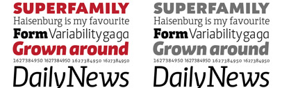 Caput Serif‚ a companion to Caput Sans‚ by Fontfarm