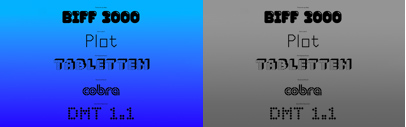Lineto released new versions of LL BIFF‚ LL Plot‚ LL Tabletten‚ and LL Cobra. Besides them‚ they added a new weight axis to LL DMT.