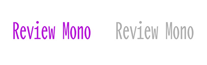 Ultracondensed was added to Review Mono.