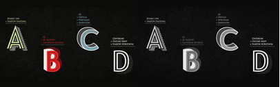 Le Havre Layers&sbquo; a new layered typeface by Insigne.