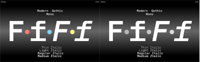 AllCaps released Modern Gothic Mono.