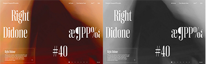 Pangram Pangram released Right Didone.