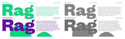 Lift Type released Mint Grotesk Display and Mint Grotesk.