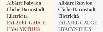 Arepo Inline&sbquo; a beautiful inline serif&sbquo; by Sumner Stone.