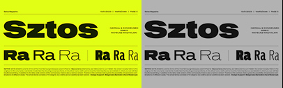 Capitalics Warsaw Type Foundry released Sztos.