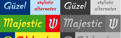 CF Majestic‚ a new OpenType font‚ inspired by the art of Greek calligraphy.