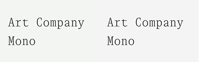 Furniture released Art Company Mono.