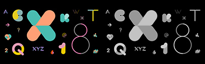 Fontwerk released Hamster‚ a two-tone Variable Color Font.