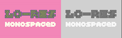 Emigre released Lo-Res Monospaced.